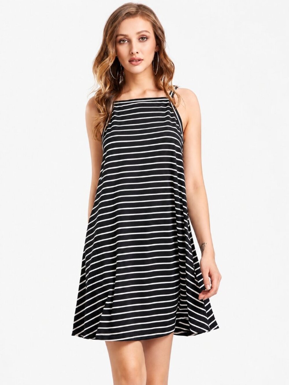 Striped Swing Shift Dress